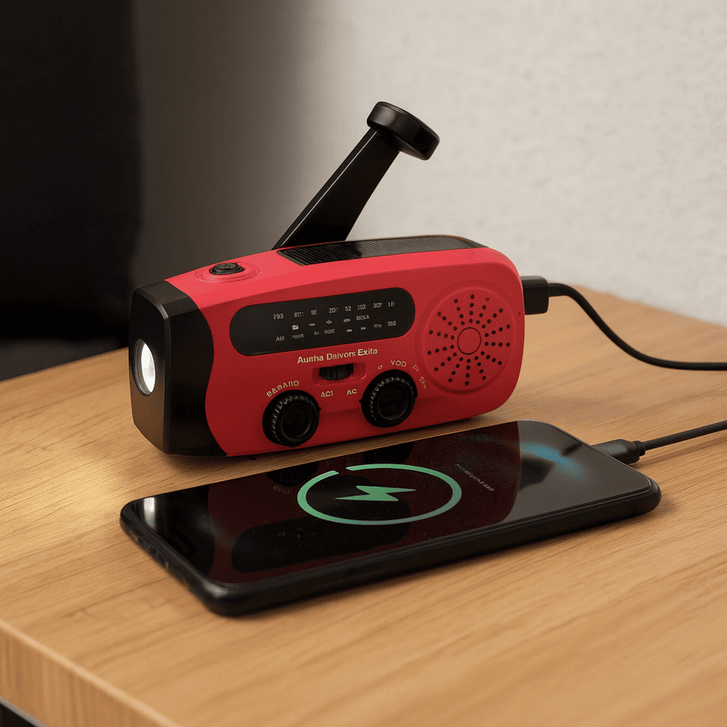 OUTLASTS MINI-SOLAR EMERGENCY RADIO POWER BANK