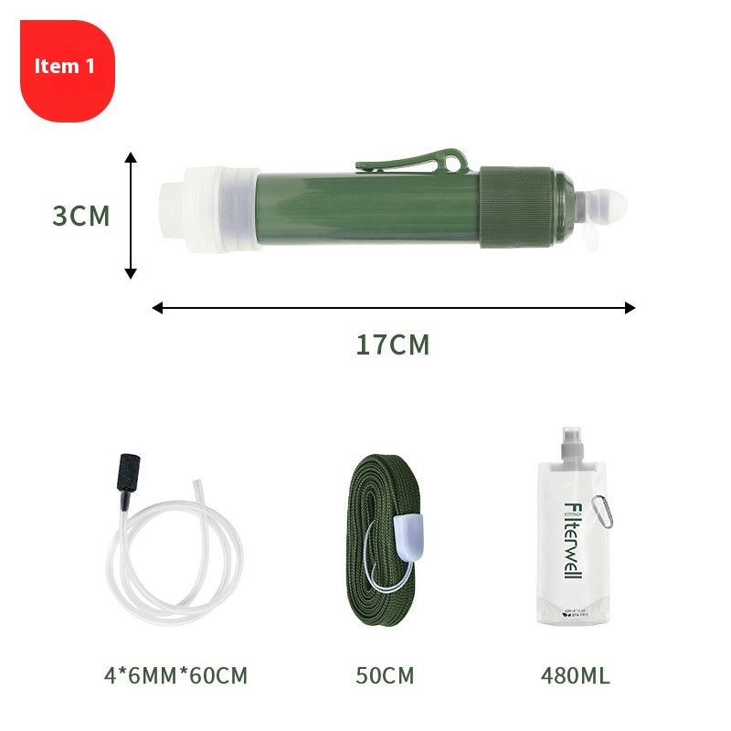 OUTLASTS PORTABLE WATER STRAW FILTER