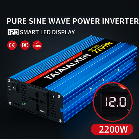 OUTLASTS PURE SINE WAVE POWER INVERTER 12V TO 220V