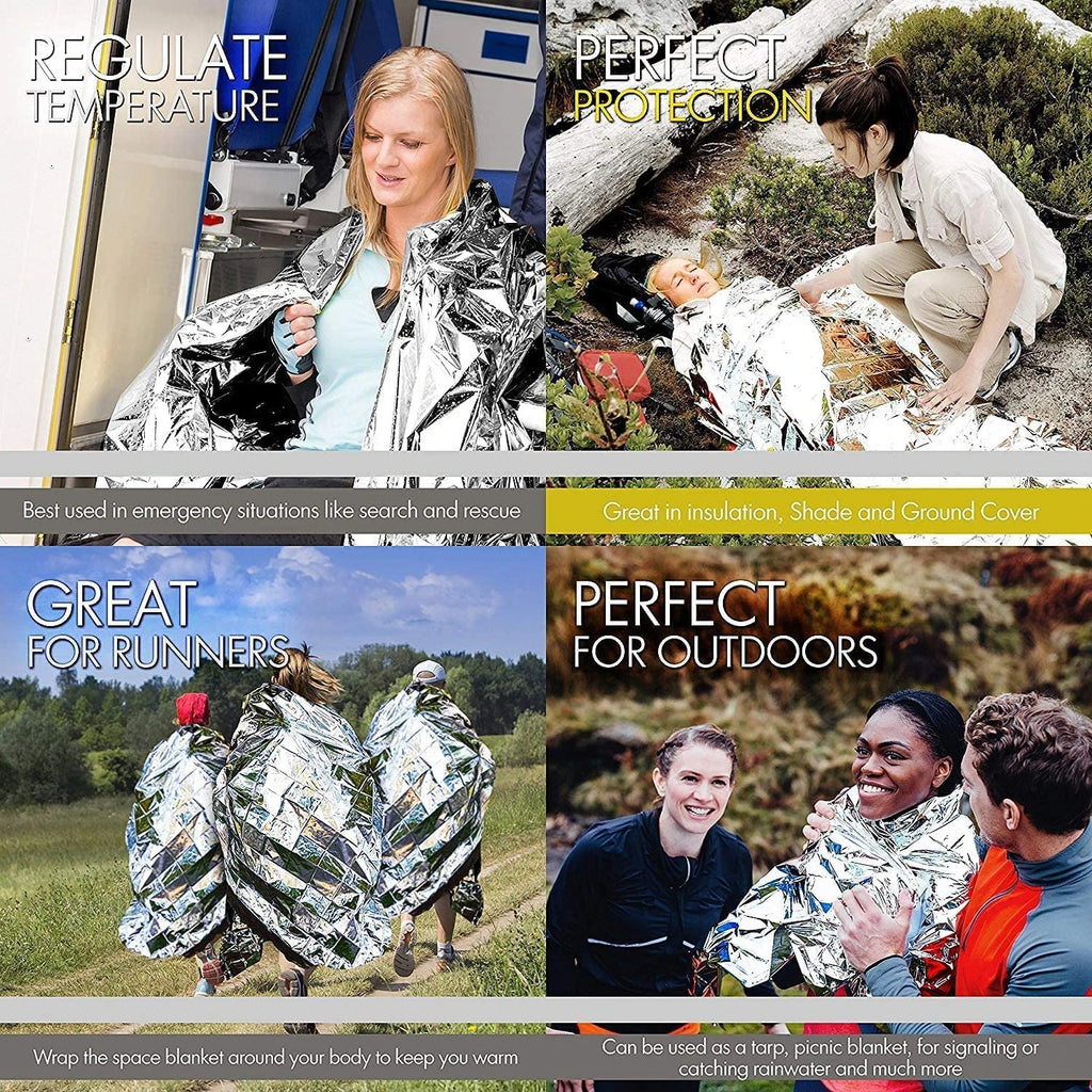 OUTLASTS EMERGENCY MYLAR THERMAL BLANKETS (4-Pack)