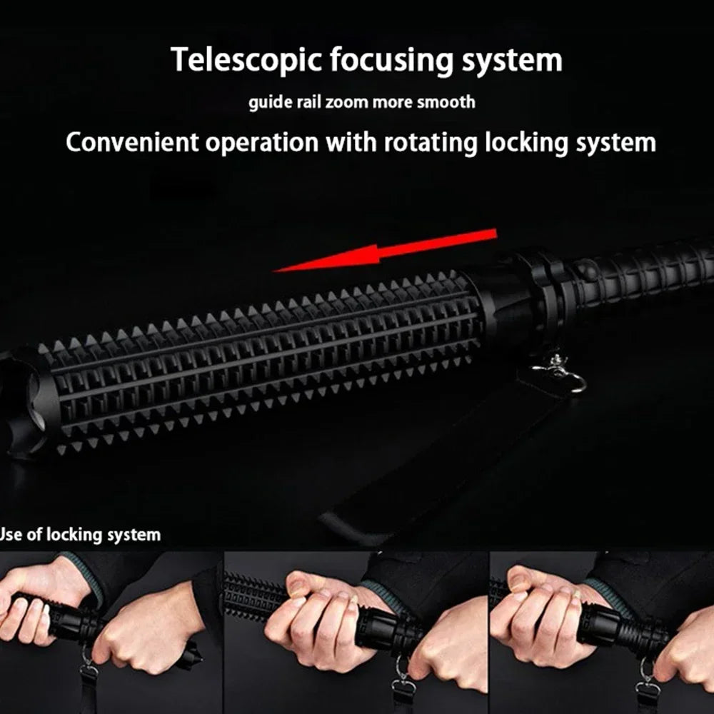 Tactical Flashlight & Self-Defense Baton