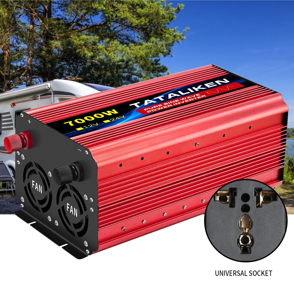 OUTLASTS PURE SINE WAVE POWER INVERTER 12V TO 220V