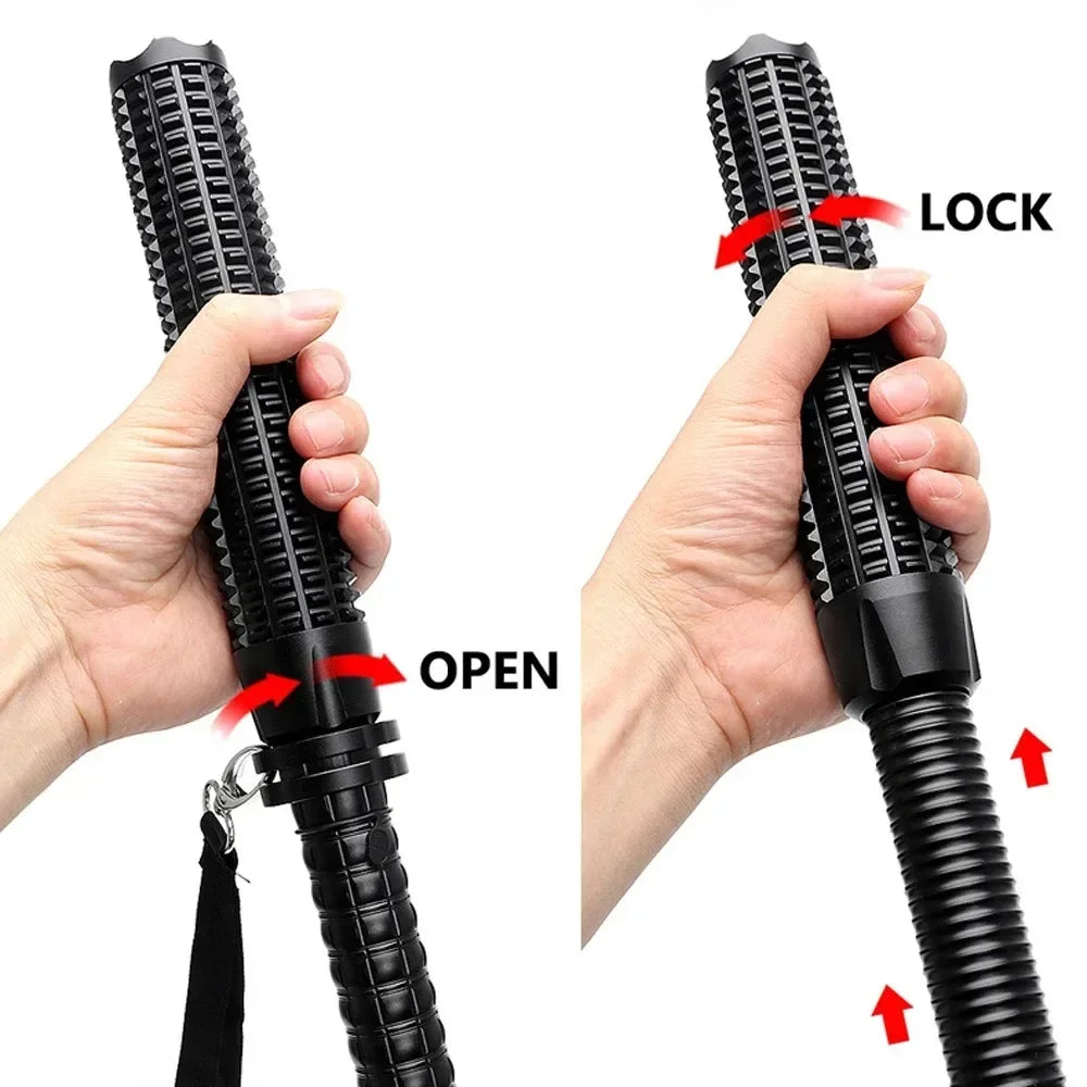 Tactical Flashlight & Self-Defense Baton