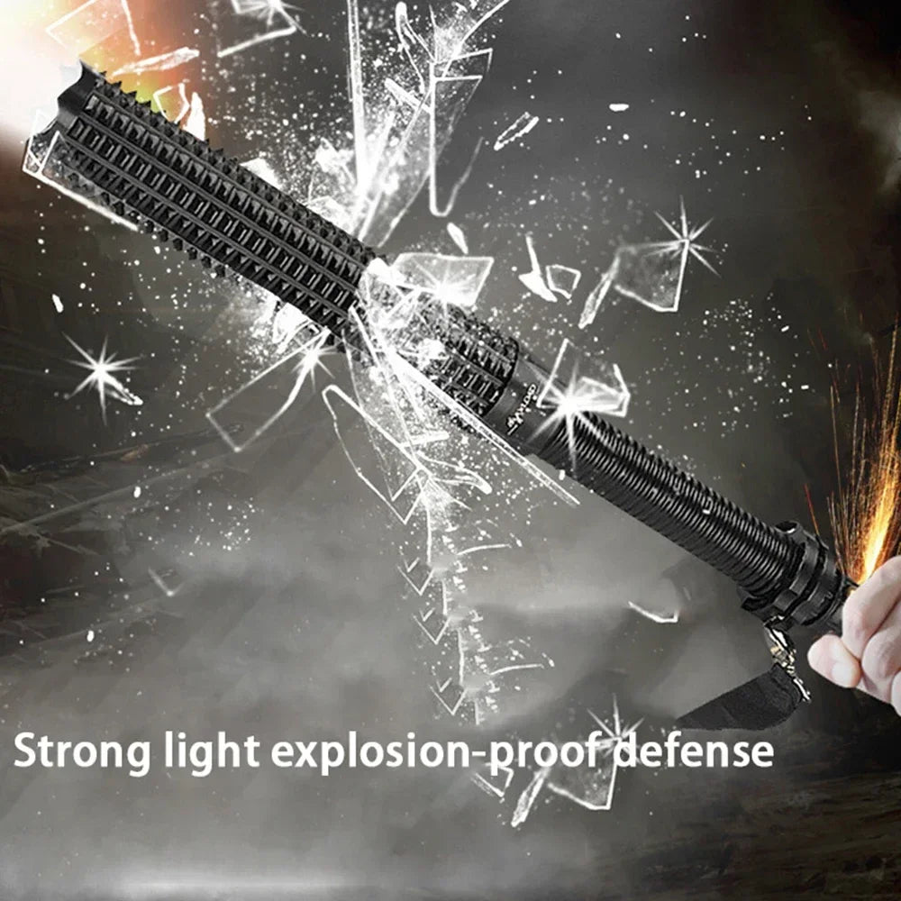 Tactical Flashlight & Self-Defense Baton