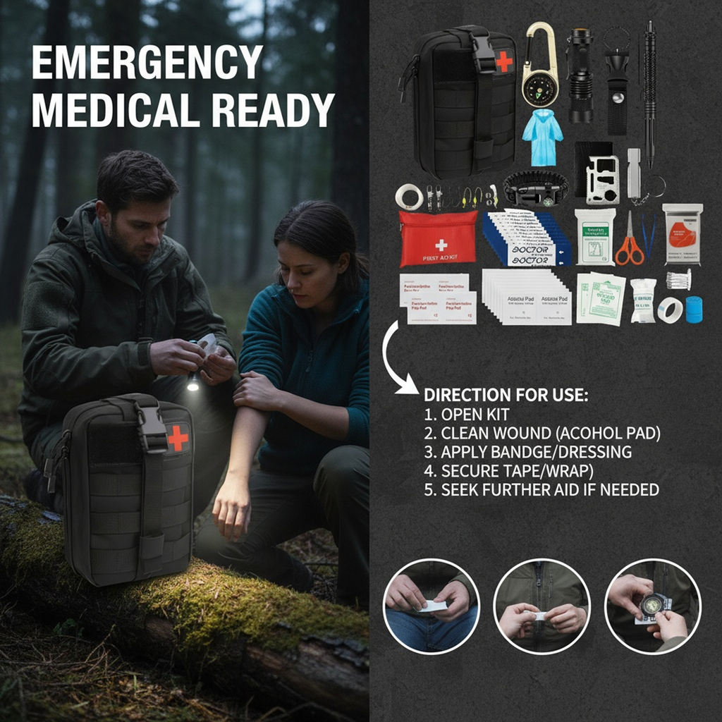 EMERGENCY SURVIVAL & FIRST AID KIT